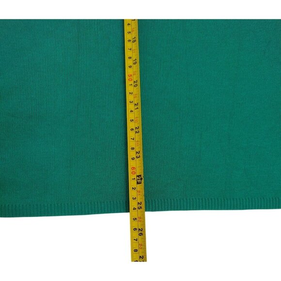 Cable & Gauge Womens Sleeveless Scalloped Trim Green Knit Top Size XL. NWT. - Picture 8 of 8
